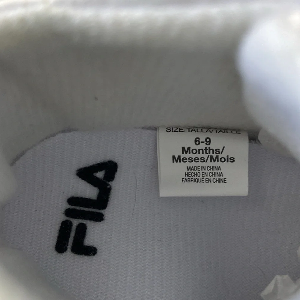 FILA high tops baby boys shoes 6-9 months sporty sneakers activewear streetwear